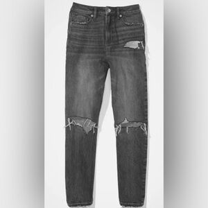 American Eagle smokey grey mom jeans size 16